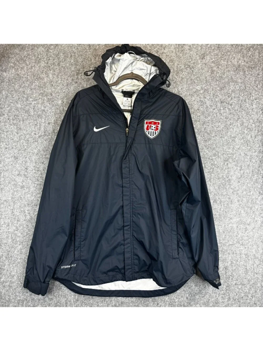 Nike Storm-Fit Men's Medium USMNT Soccer Jacket USA Navy Blue US Soccer